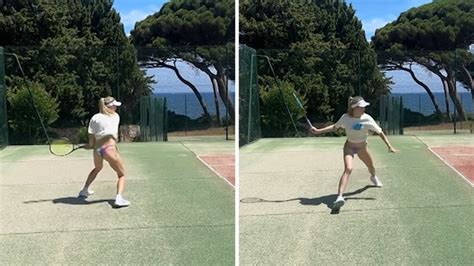 genie bouchard sexy|Genie Bouchard Rocks Bikini Bottoms For Tennis。